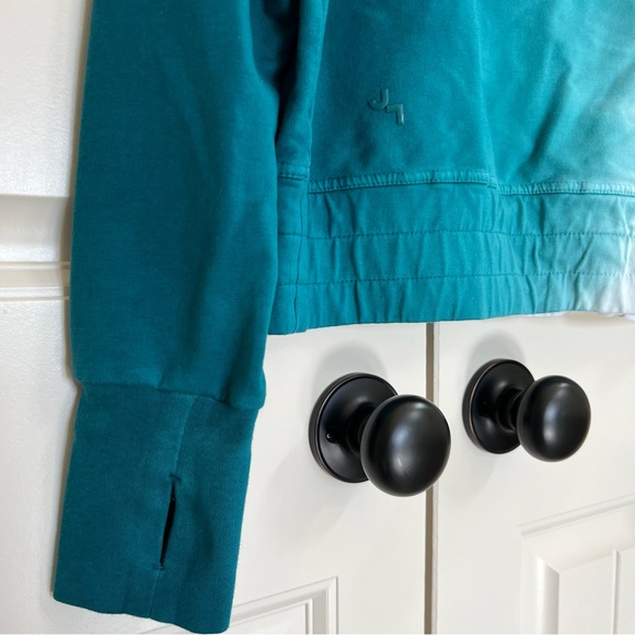 JoyLab Cropped Fit Sweatshirt in Teal, Size M - Picture 4 of 7